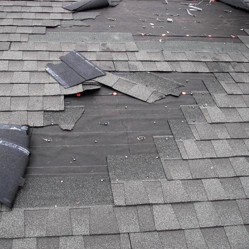 even a few missing roof shingles will allow water into your home