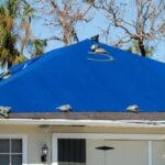 tarp on roof after storm damage, fixing storm damage to your roof