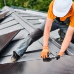 Roofer Installing Energy-Efficient Roofing