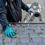 Man Cleaning Roof